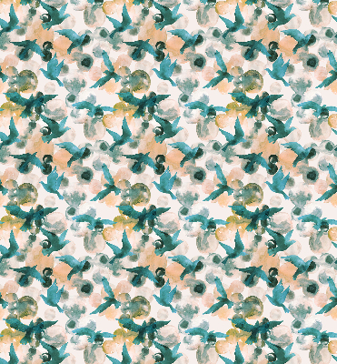 Rolgordijn verduisterend Vogels en kleurrijke vlekken