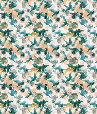 Rolgordijn verduisterend Vogels en kleurrijke vlekken