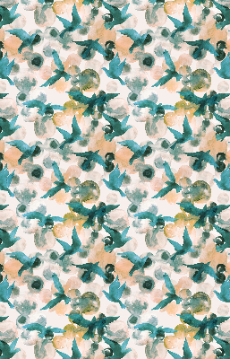 Rolgordijn verduisterend Vogels en kleurrijke vlekken