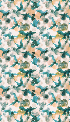 Rolgordijn verduisterend Vogels en kleurrijke vlekken