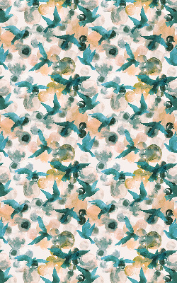 Rolgordijn verduisterend Vogels en kleurrijke vlekken