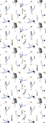 Rolgordijn voor het raam Reigers