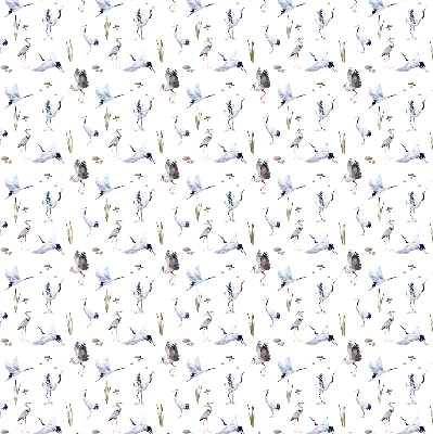 Rolgordijn voor het raam Reigers