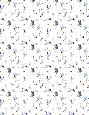 Rolgordijn voor het raam Reigers