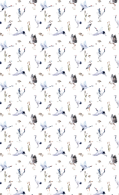 Rolgordijn voor het raam Reigers