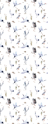 Rolgordijn voor het raam Reigers