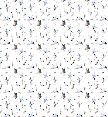 Rolgordijn voor het raam Reigers