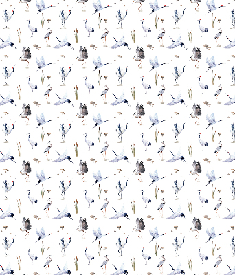 Rolgordijn voor het raam Reigers