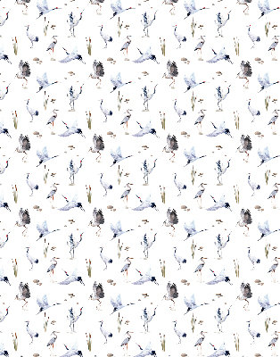 Rolgordijn voor het raam Reigers