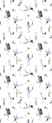 Rolgordijn voor het raam Reigers