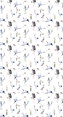 Rolgordijn voor het raam Reigers