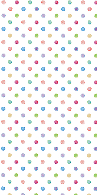 Rolgordijn voor het raam Kleurrijke stippen