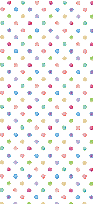 Rolgordijn voor het raam Kleurrijke stippen