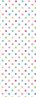 Rolgordijn voor het raam Kleurrijke stippen