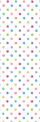 Rolgordijn voor het raam Kleurrijke stippen