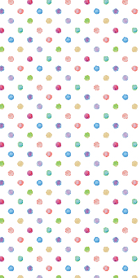 Rolgordijn voor het raam Kleurrijke stippen