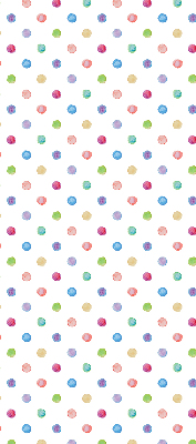 Rolgordijn voor het raam Kleurrijke stippen