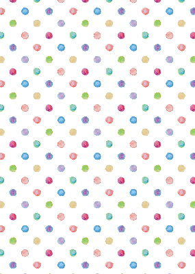 Rolgordijn voor het raam Kleurrijke stippen