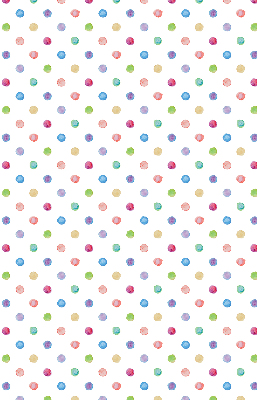 Rolgordijn voor het raam Kleurrijke stippen