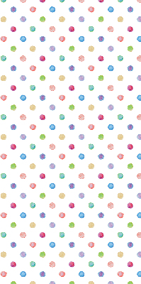 Rolgordijn voor het raam Kleurrijke stippen