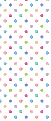 Rolgordijn voor het raam Kleurrijke stippen