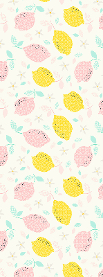 Rolgordijn verduisterend Roze en gele citroenen