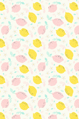 Rolgordijn verduisterend Roze en gele citroenen