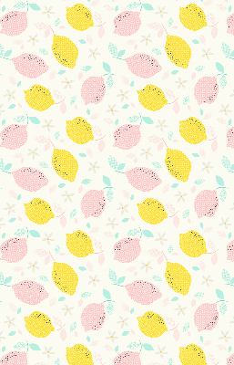 Rolgordijn verduisterend Roze en gele citroenen