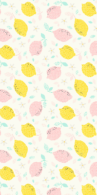 Rolgordijn verduisterend Roze en gele citroenen