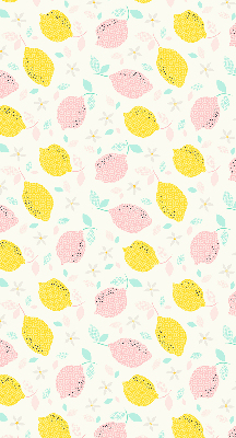 Rolgordijn verduisterend Roze en gele citroenen