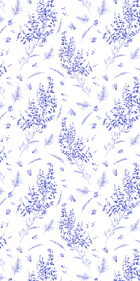 Rolgordijn voor het raam Paarse planten