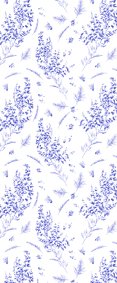 Rolgordijn voor het raam Paarse planten