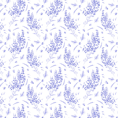 Rolgordijn voor het raam Paarse planten