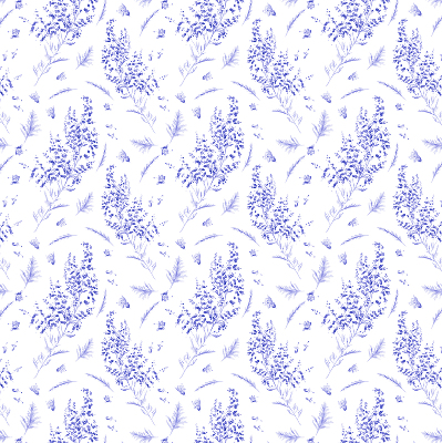 Rolgordijn voor het raam Paarse planten