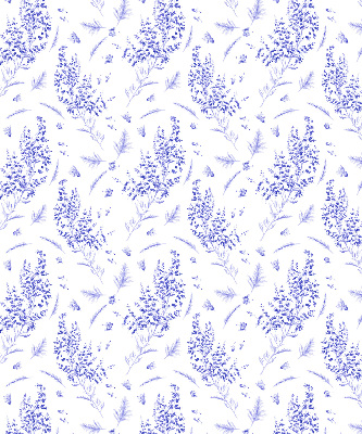 Rolgordijn voor het raam Paarse planten