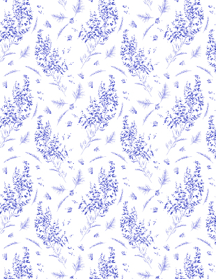 Rolgordijn voor het raam Paarse planten