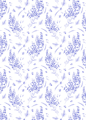 Rolgordijn voor het raam Paarse planten