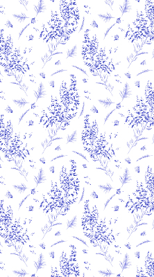 Rolgordijn voor het raam Paarse planten