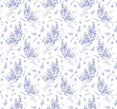 Rolgordijn voor het raam Paarse planten