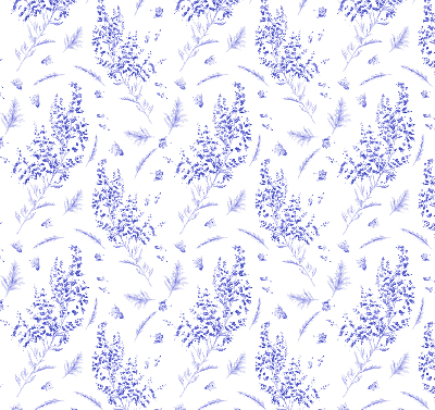 Rolgordijn voor het raam Paarse planten