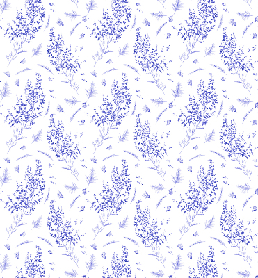 Rolgordijn voor het raam Paarse planten