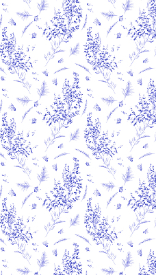 Rolgordijn voor het raam Paarse planten