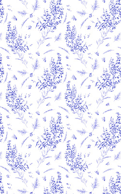 Rolgordijn voor het raam Paarse planten