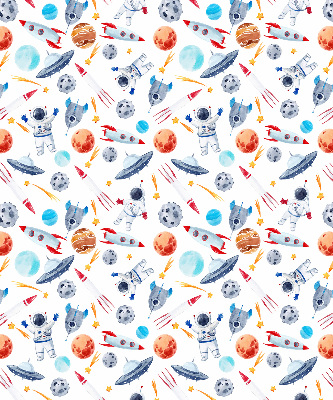 Rolgordijn verduisterend Raketten, kosmonauten, planeten en UFO's