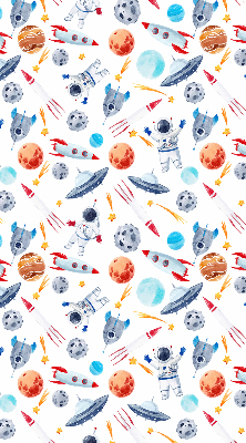 Rolgordijn verduisterend Raketten, kosmonauten, planeten en UFO's