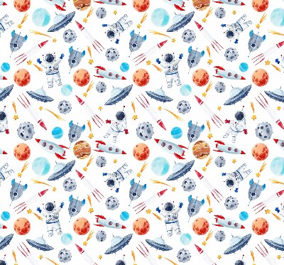 Rolgordijn verduisterend Raketten, kosmonauten, planeten en UFO's