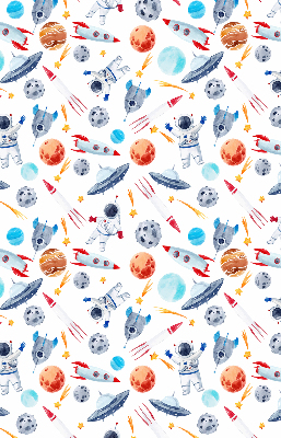 Rolgordijn verduisterend Raketten, kosmonauten, planeten en UFO's