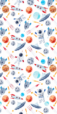 Rolgordijn verduisterend Raketten, kosmonauten, planeten en UFO's