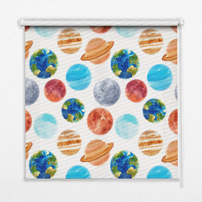 Rolgordijn verduisterend Planeten