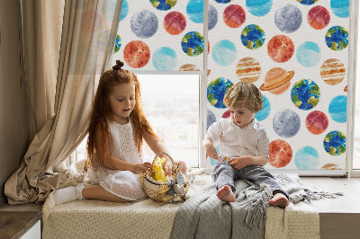 Rolgordijn verduisterend Planeten